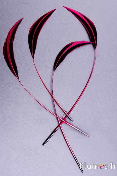 Canard Mandarin strippé - 15-20 cm - bordeaux